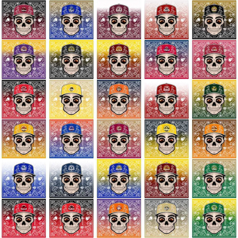122 NCAA College Sports Skull Handkerchief Tumbler Wrap Bundle JPG
