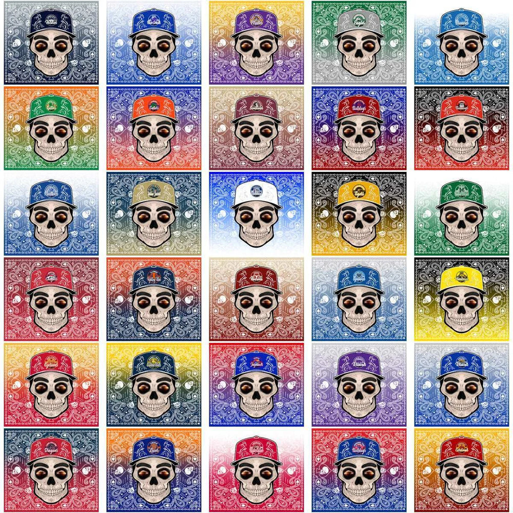122 NCAA College Sports Skull Handkerchief Tumbler Wrap Bundle JPG