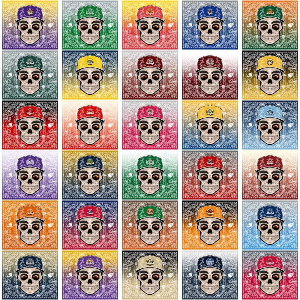 122 NCAA College Sports Skull Handkerchief Tumbler Wrap Bundle JPG