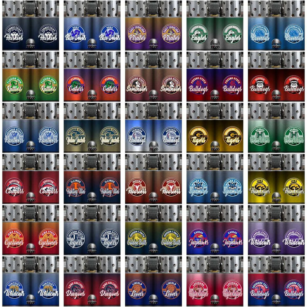 123 NCAA College Sports Zippo Lighter Tumbler Wrap Bundle JPG