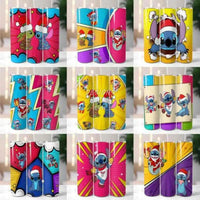 Load image into Gallery viewer, 125 Christmas Cartoon Stitch Tumbler Wrap Bundle Png
