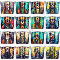 Load image into Gallery viewer, 125 Hipster Animals Tumbler Wrap Bundle Jpg

