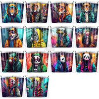 Load image into Gallery viewer, 125 Hipster Animals Tumbler Wrap Bundle Jpg
