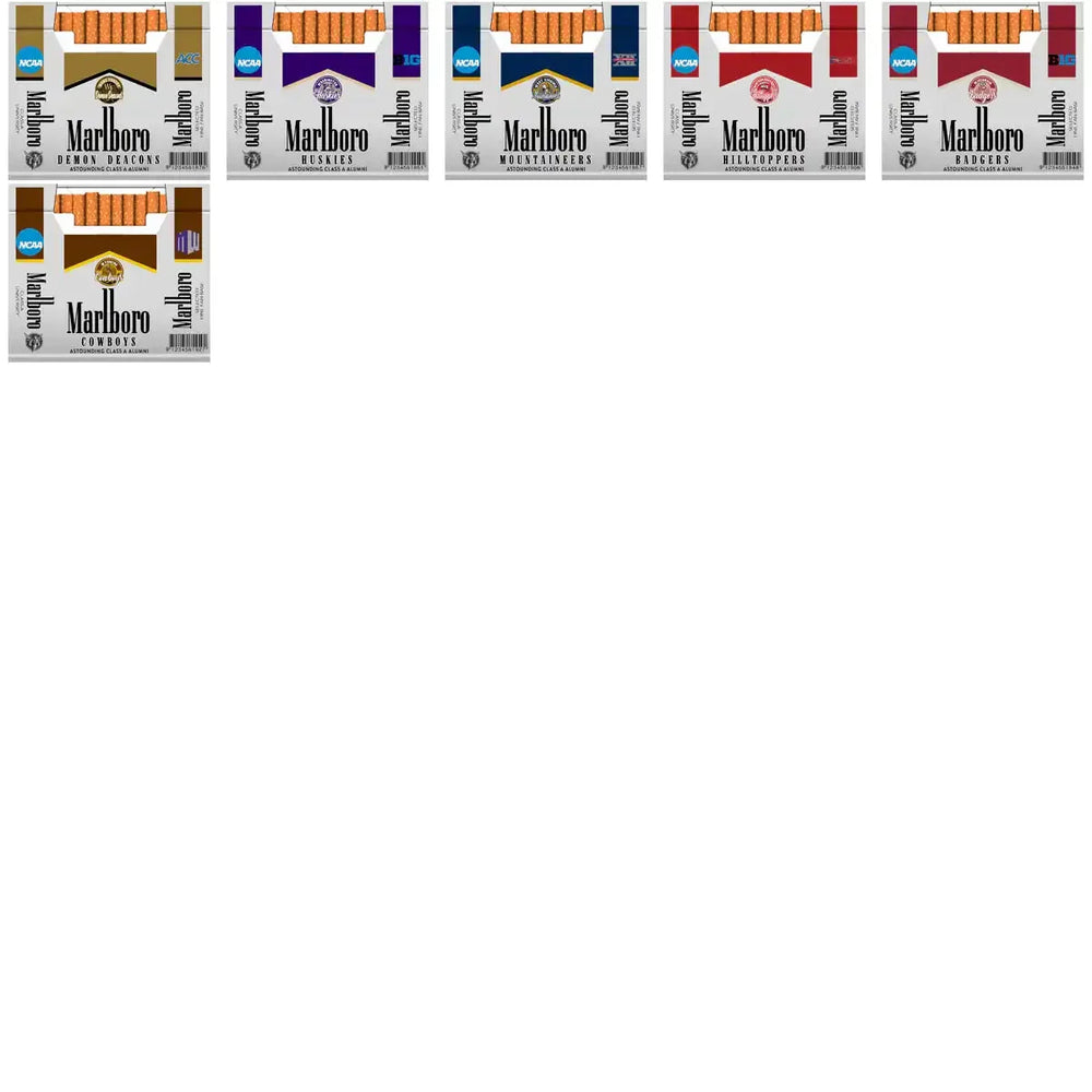 125 NCAA College Sports Marlboro Wraps Tumbler Wrap Bundle JPG