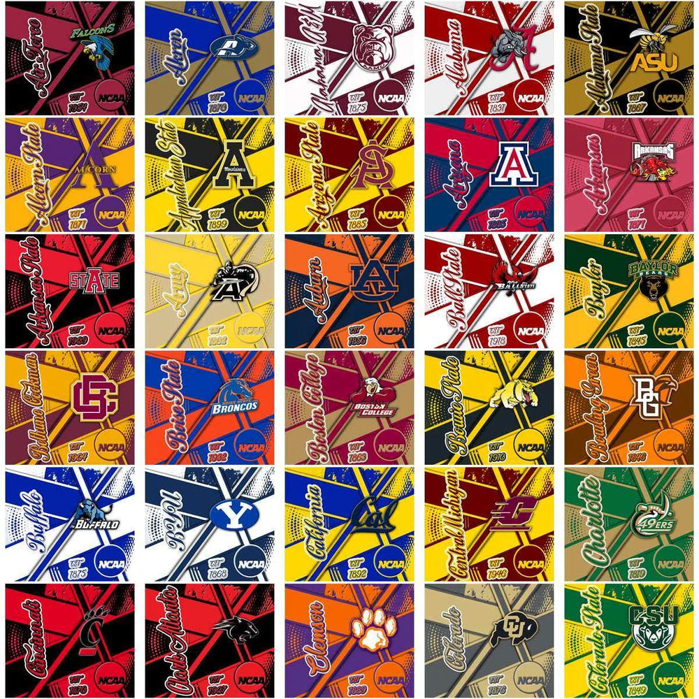 125 NCAA College Sports Team Sport Wrap Tumbler Wrap Bundle JPG