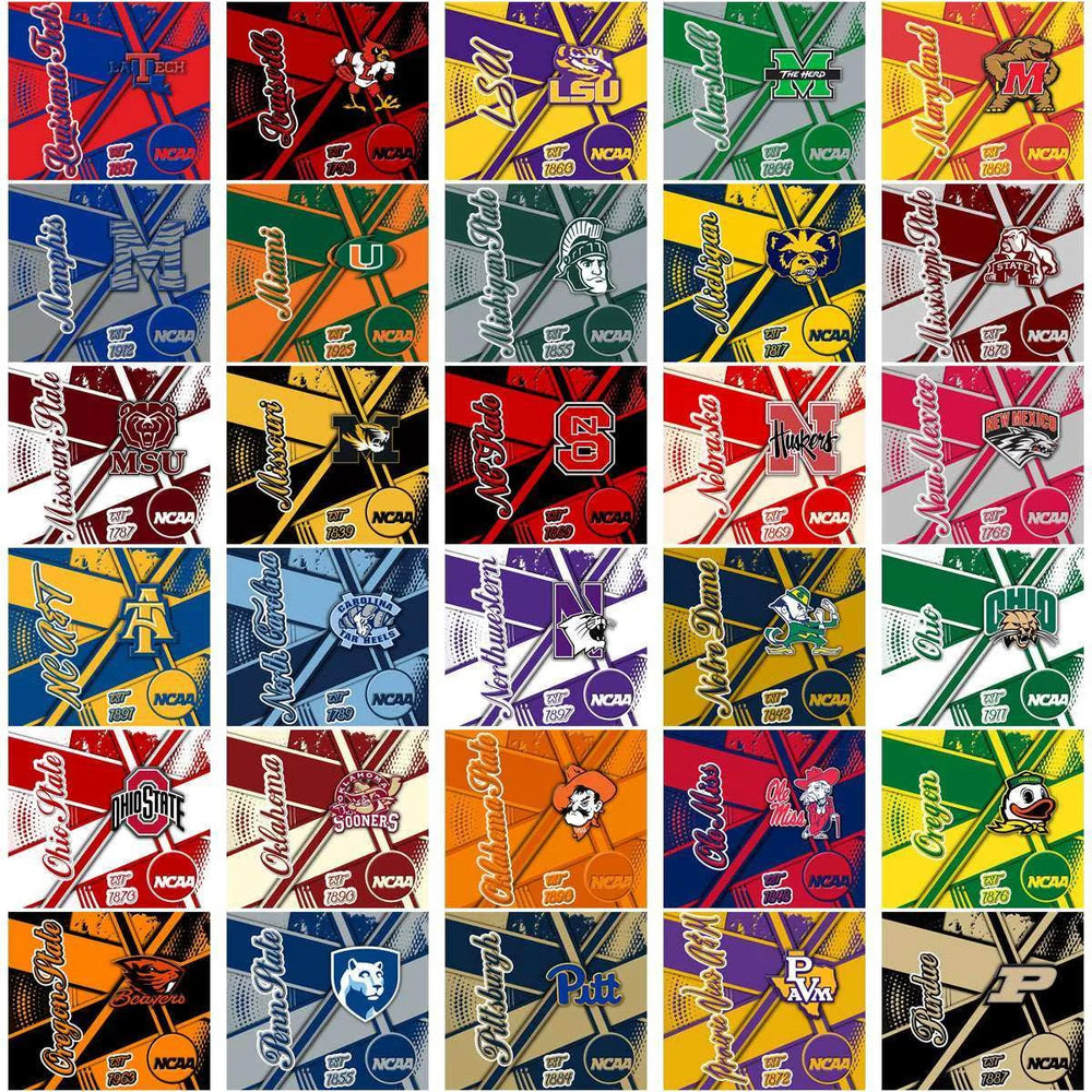 125 NCAA College Sports Team Sport Wrap Tumbler Wrap Bundle JPG