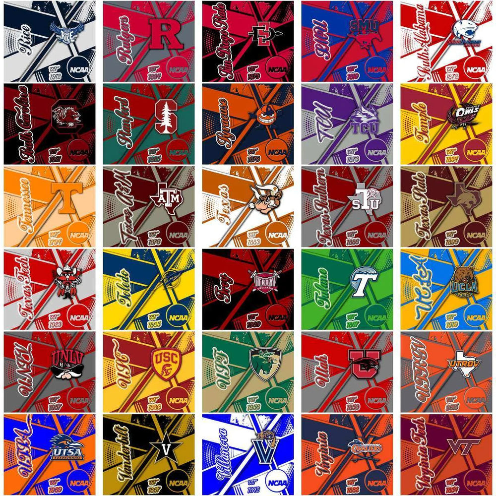 125 NCAA College Sports Team Sport Wrap Tumbler Wrap Bundle JPG