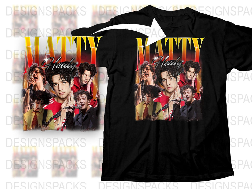 Matty Healy T-Shirt, The 1975 Band Tee, Unisex Music Fan Apparel, Vintage Style Concert Shirt