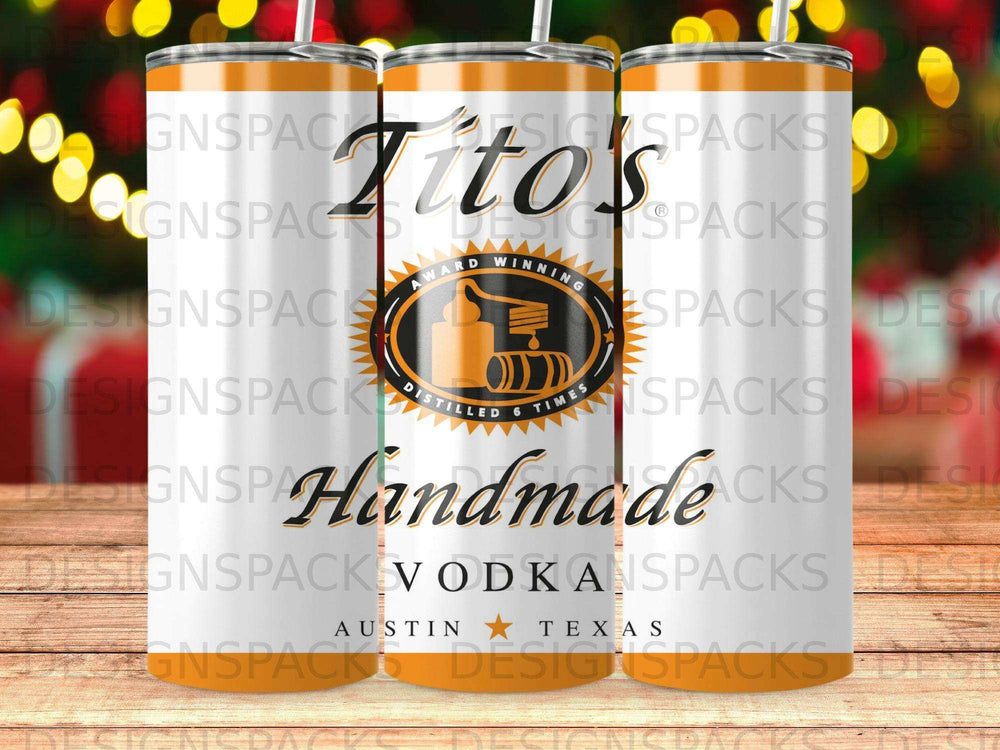 Tito's Handmade Vodka Austin Texas insulated tumbler.