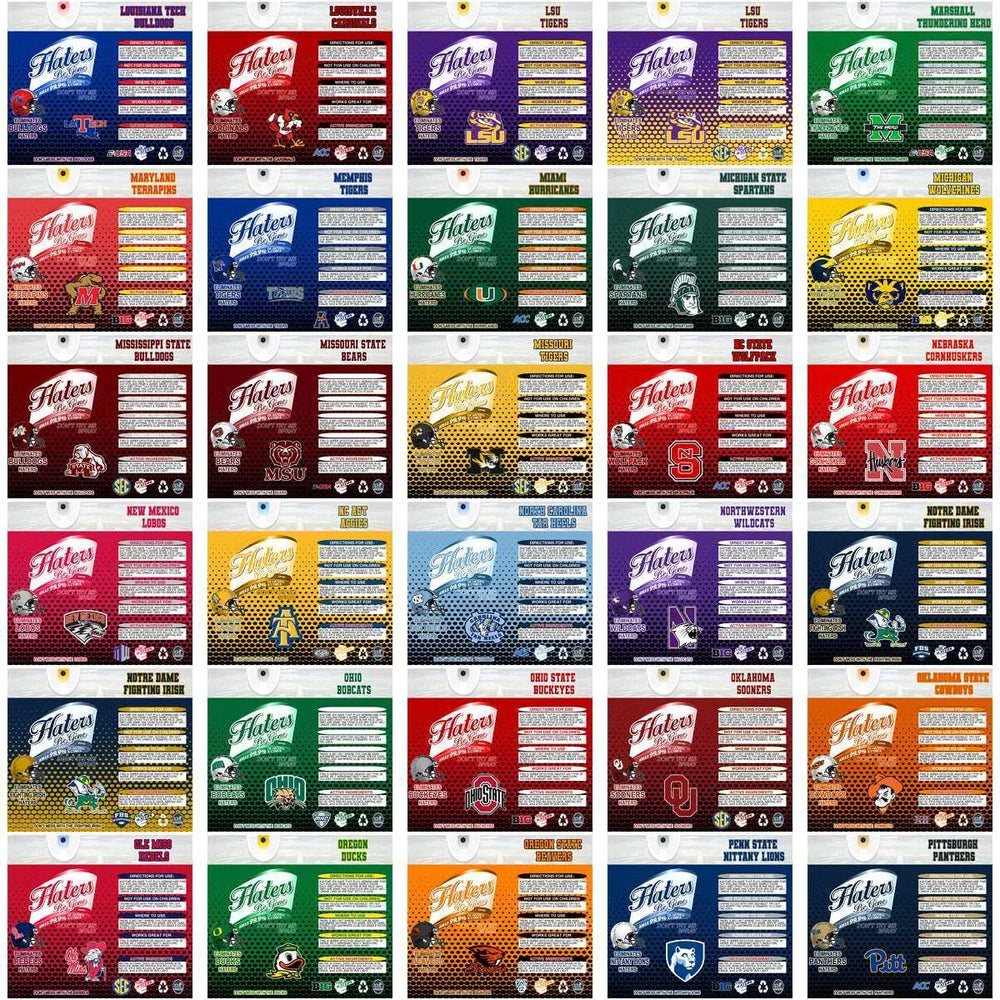 126 NCAA College Sports Haters Be Gone Tumbler Wrap Bundle JPG