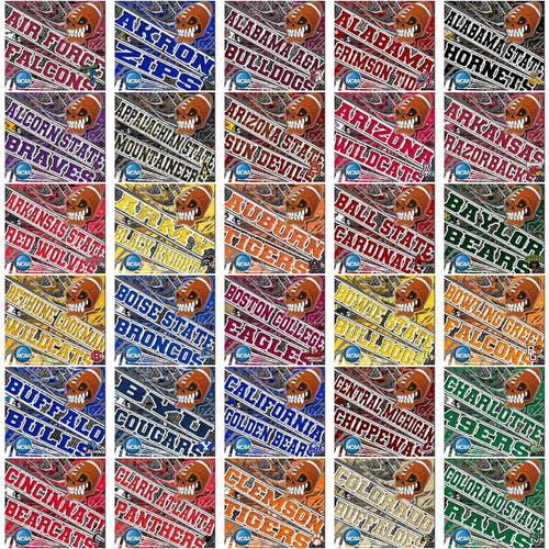 128 NCAA College Sports Angry Sports Wraps Tumbler Wrap Bundle JPG