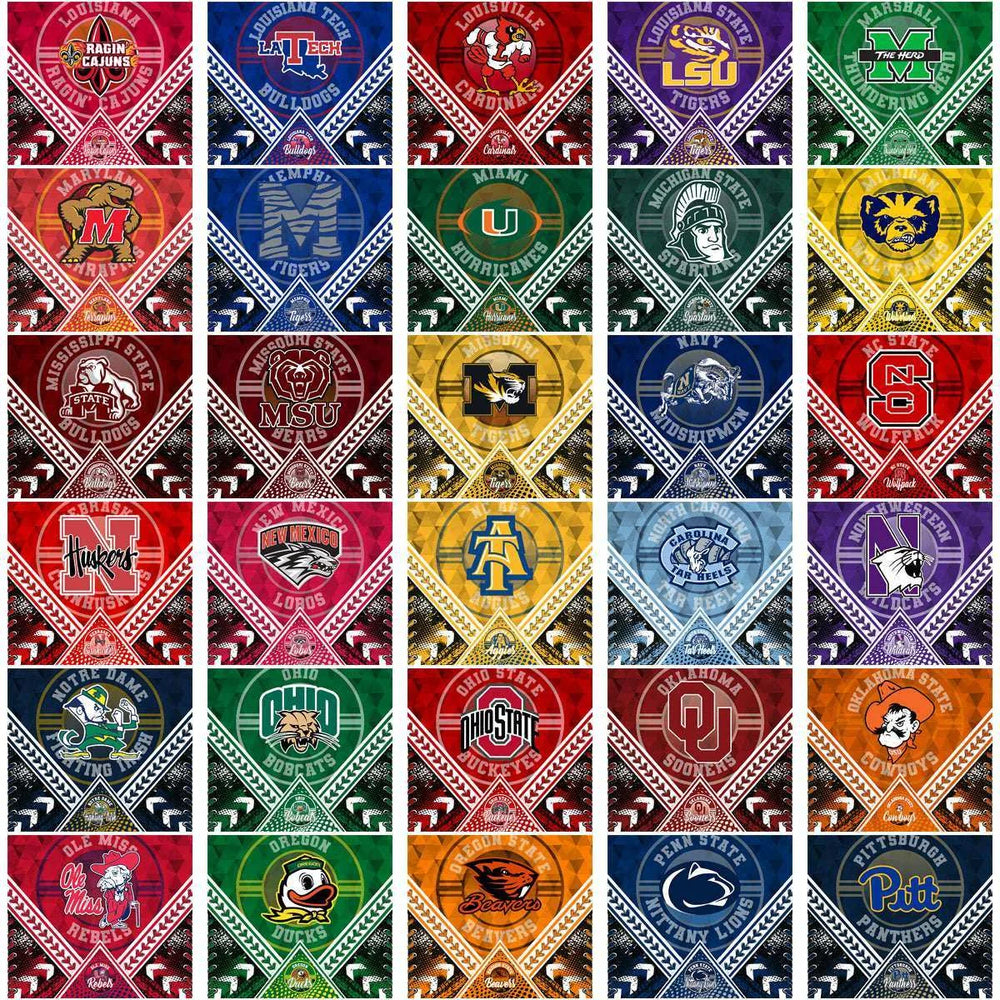 128 NCAA College Sports Diamond Lace Tumbler Wrap Bundle JPG