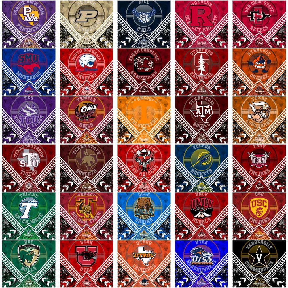 128 NCAA College Sports Diamond Lace Tumbler Wrap Bundle JPG