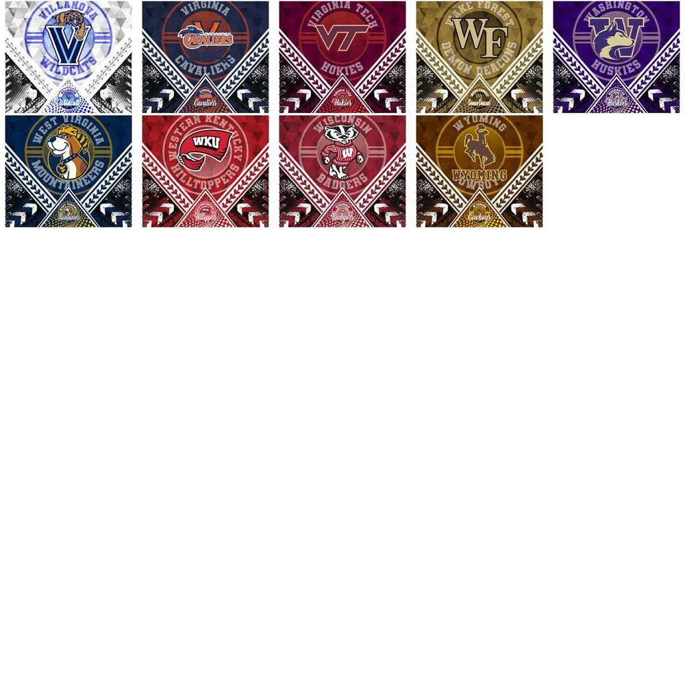 128 NCAA College Sports Diamond Lace Tumbler Wrap Bundle JPG