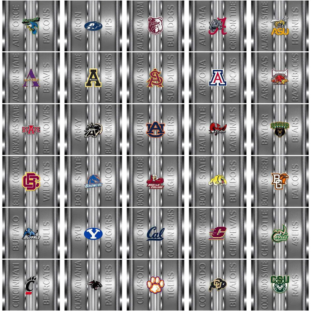 128 NCAA College Sports Metallic Tumbler Wrap Bundle JPG