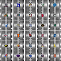 Load image into Gallery viewer, 128 NCAA College Sports Metallic Tumbler Wrap Bundle JPG
