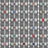 Load image into Gallery viewer, 128 NCAA College Sports Metallic Tumbler Wrap Bundle JPG
