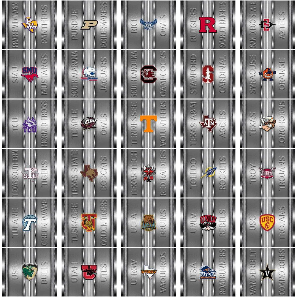 128 NCAA College Sports Metallic Tumbler Wrap Bundle JPG
