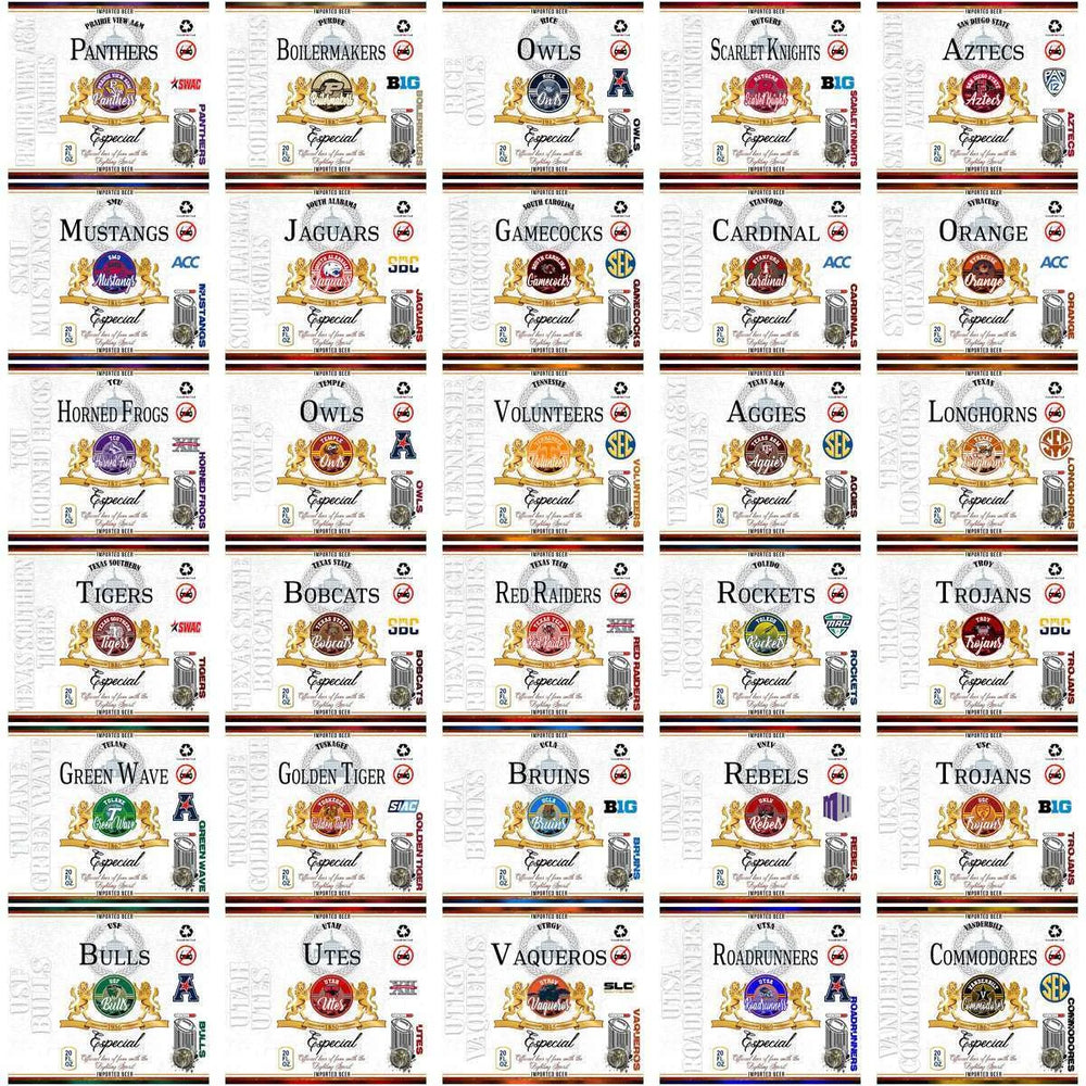 128 NCAA College Sports Modelo Tumbler Wrap Bundle JPG