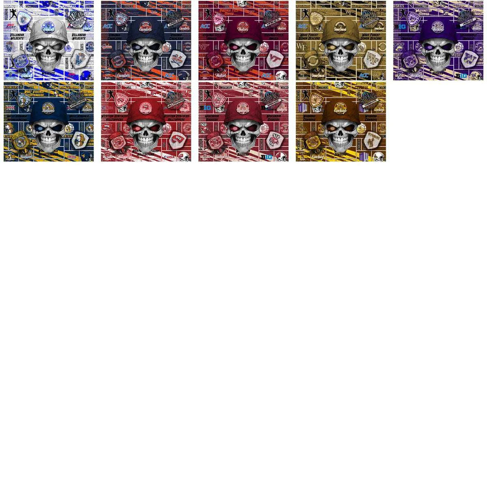 128 NCAA College Sports Skull Wrap Tumbler Wrap Bundle JPG