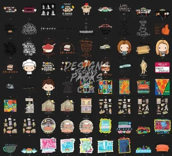 128 Series Designs Bundle PNG
