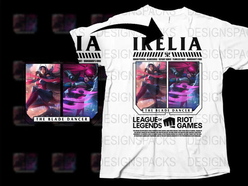 League of Legends Irelia T-Shirt, The Blade Dancer Graphic Tee, Gaming Apparel, Unisex Cotton Shirt
