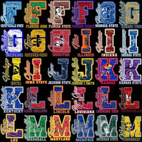 Load image into Gallery viewer, 129 College Sports NCAA Teams Letter Initials Designs Bundle PNG
