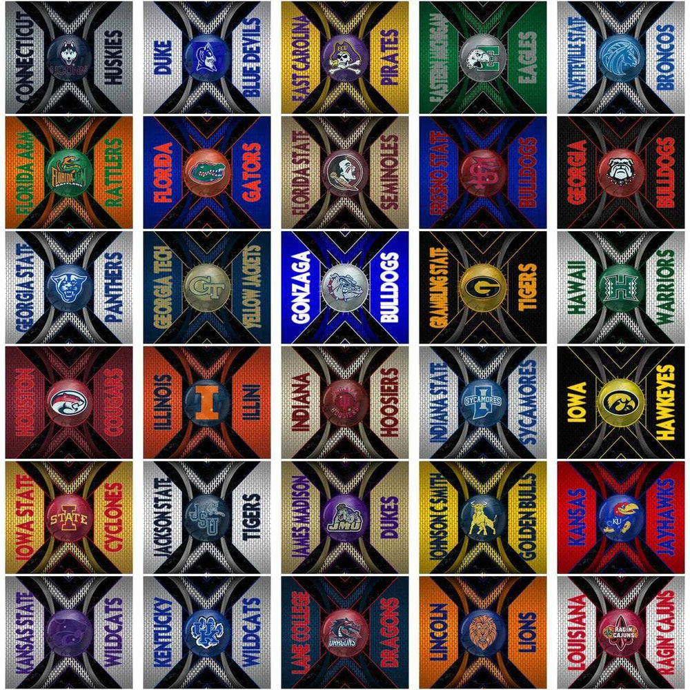 129 NCAA College Sports Metal Grating Tumbler Wrap Bundle JPG