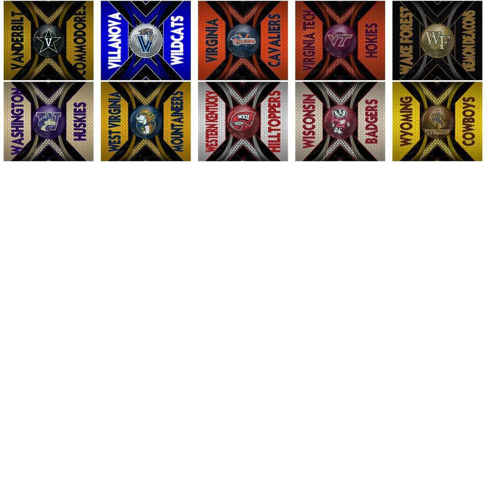 129 NCAA College Sports Metal Grating Tumbler Wrap Bundle JPG