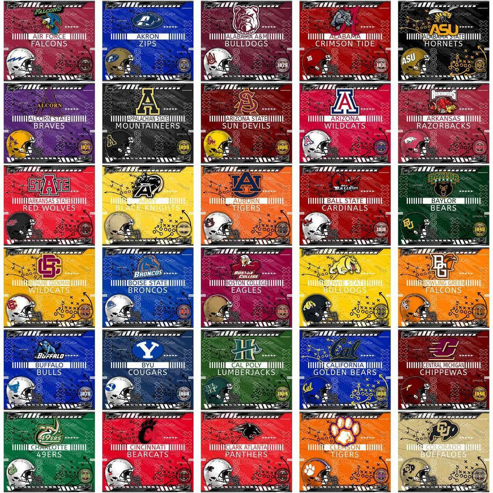 129 NCAA College Sports Xs & Os Tumbler Wrap Bundle JPG