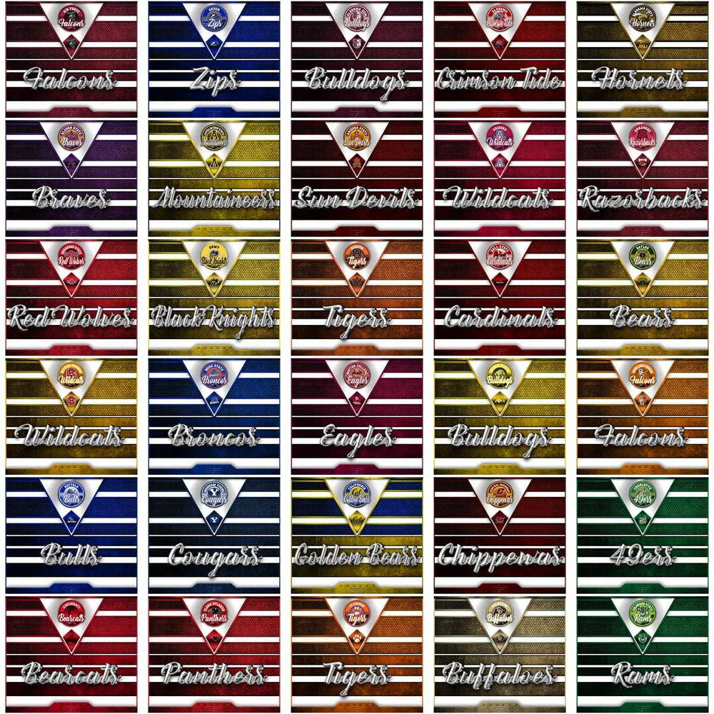 129 NCAA College Sports YETI Tumbler Wrap Bundle JPG