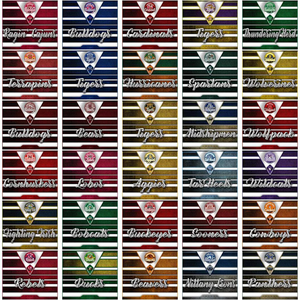 129 NCAA College Sports YETI Tumbler Wrap Bundle JPG