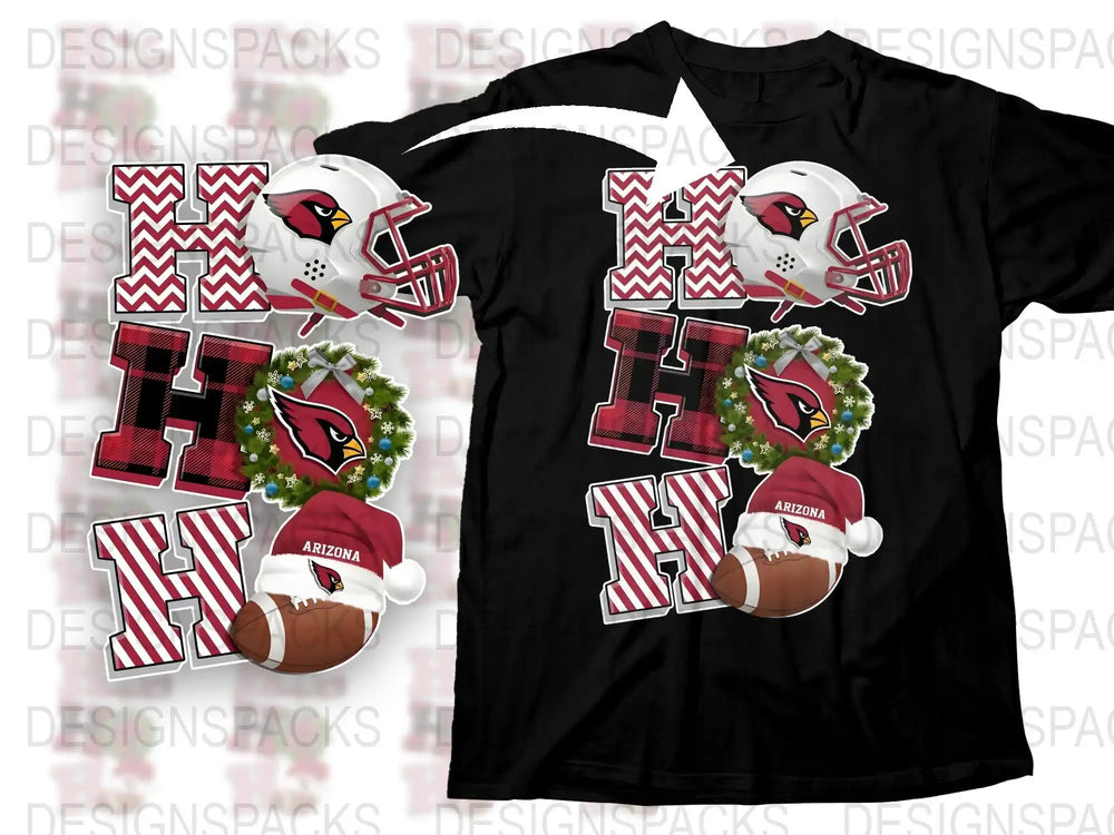 Arizona Cardinals Themed T-Shirt, Football Graphic Tee, Holiday Design, Fan Apparel