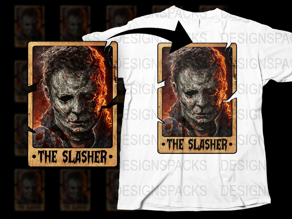 Horror Movie T-Shirt, The Slasher Graphic Tee, Halloween Scary Film Design, Unisex Cotton Shirt, Unique Horror Fan Gift