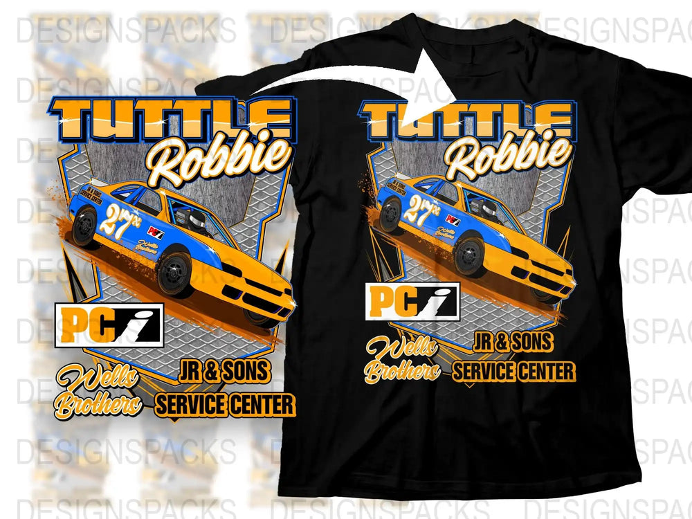 Robbie T-shirt Retro Race Car Graphic Tee, Vintage Racing Style, Casual Wear, Unique Motorsport Design Shirt