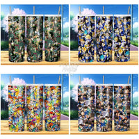 Load image into Gallery viewer, 13 Anime Seamless Pattern Tumbler Wrap Bundle Jpg
