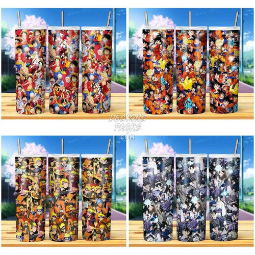 13 ANIME SEAMLESS PATTERN Tumbler Wrap Bundle JPG