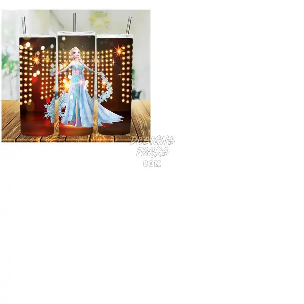 13 Cartoon Princess Model Tumbler Wrap Bundle Jpg