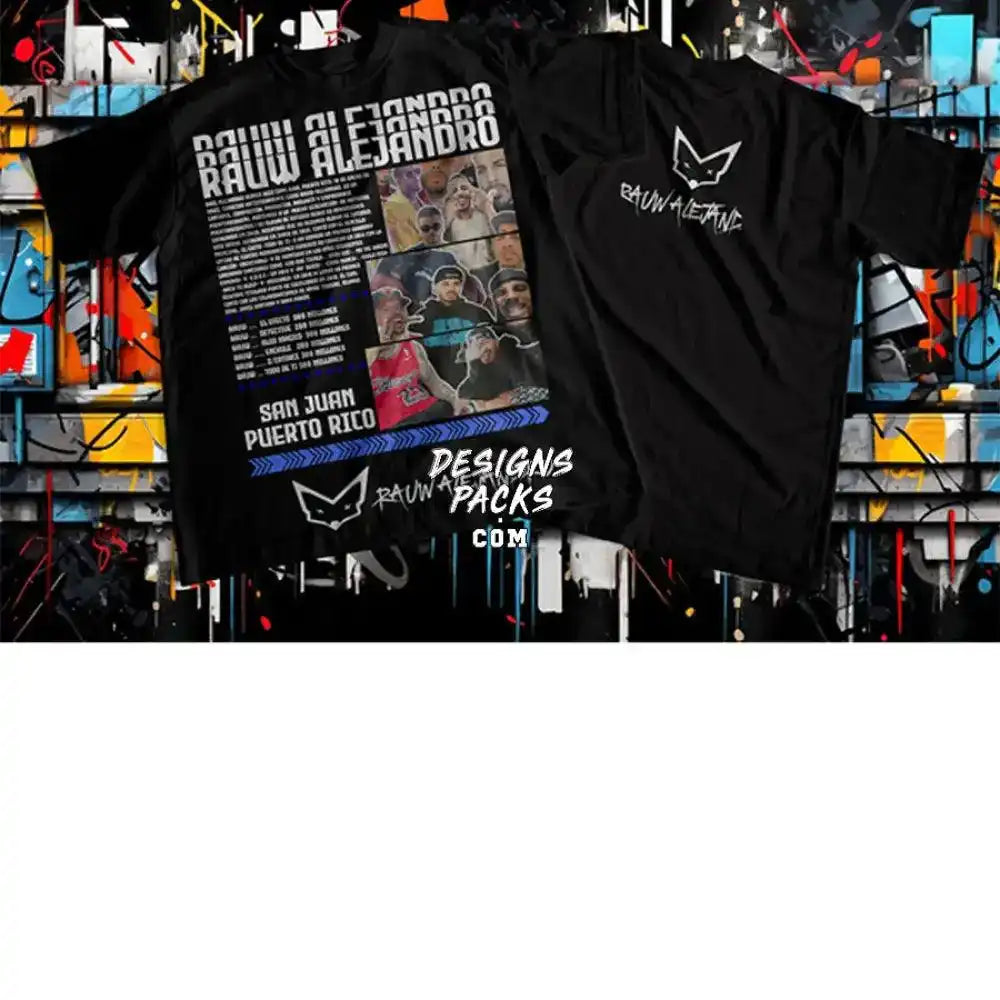 13 Music Stars Latino Street Wear Dual Sides Designs Bundle Png + Psd