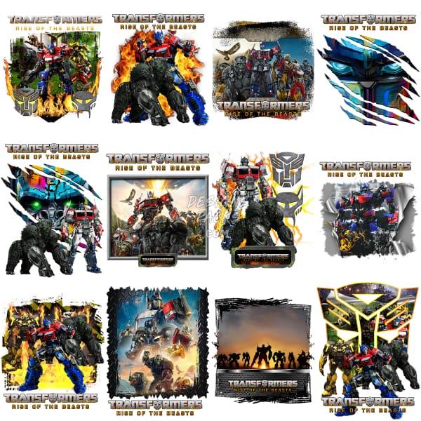 13 Transformation Movie Designs Bundle Png