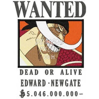 Load image into Gallery viewer, 13 Wanted Anime One Piece Bounty Embroidery Designs Bundle Multi Sizes
