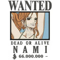 Load image into Gallery viewer, 13 Wanted Anime One Piece Bounty Embroidery Designs Bundle Multi Sizes
