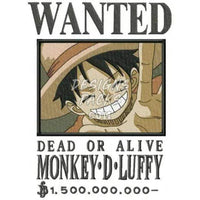 Load image into Gallery viewer, 13 Wanted Anime One Piece Bounty Embroidery Designs Bundle Multi Sizes
