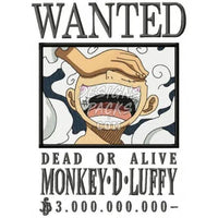 Load image into Gallery viewer, 13 Wanted Anime One Piece Bounty Embroidery Designs Bundle designspacks
