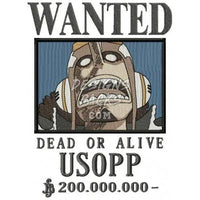 Load image into Gallery viewer, 13 Wanted Anime One Piece Bounty Embroidery Designs Bundle designspacks
