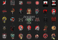 Load image into Gallery viewer, 130 Japan Designs Bundle PNG designspacks
