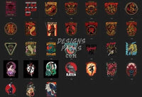 Load image into Gallery viewer, 130 Japan Designs Bundle PNG designspacks
