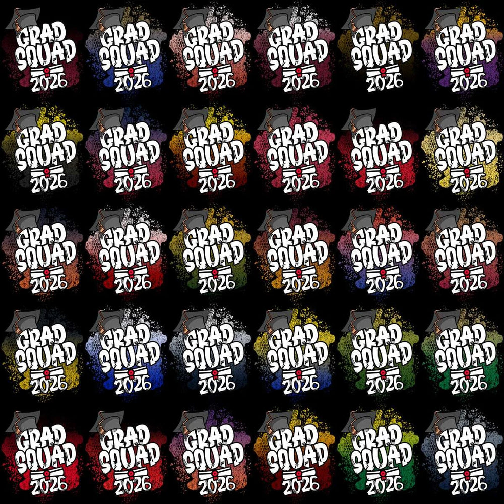 130 Class Of 2026 Graduation Squad Designs Bundle PNG