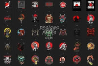 Load image into Gallery viewer, 130 Japan Designs Bundle PNG
