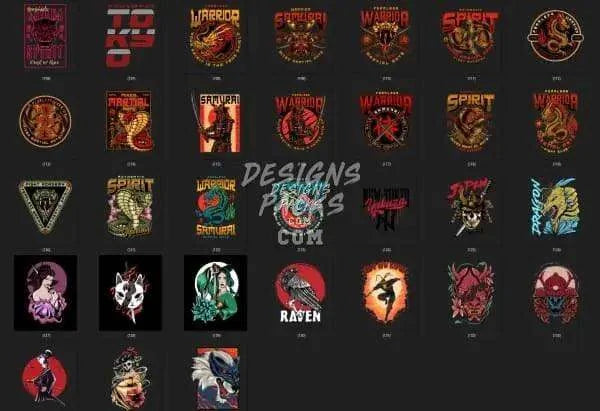 130 Japan Designs Bundle PNG
